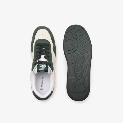 Lacoste Sneakers>Herren-Sneakers Ace Clip Aus Leder White/Dark Green 1R5