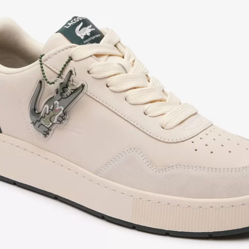 Lacoste Sneakers>Herren-Sneakers Ace Clip Aus Leder Off Wht/Dk Grn 1Y5