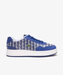 Lacoste Sneakers>Herren-Sneakers Ace Clip Aus Leder Mit Monogramm Marineblau Weis 092