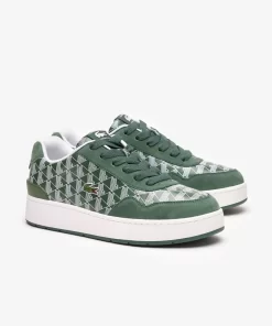 Lacoste Sneakers>Herren-Sneakers Ace Clip Aus Leder Mit Monogramm Grn/Wht 1R7