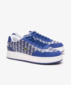 Lacoste Sneakers>Herren-Sneakers Ace Clip Aus Leder Mit Monogramm Marineblau Weis 092