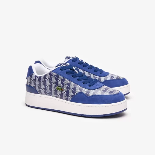 Lacoste Sneakers>Herren-Sneakers Ace Clip Aus Leder Mit Monogramm Marineblau Weis 092