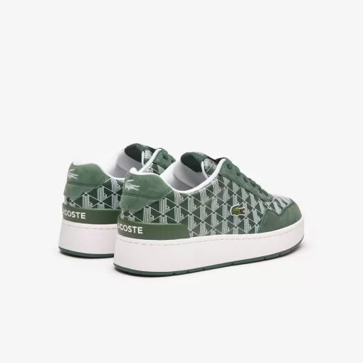 Lacoste Sneakers>Herren-Sneakers Ace Clip Aus Leder Mit Monogramm Grn/Wht 1R7