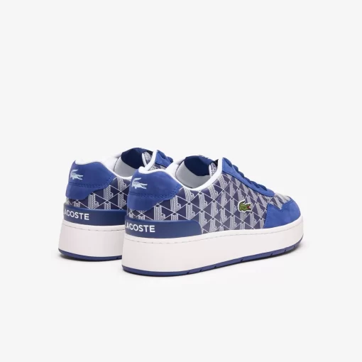 Lacoste Sneakers>Herren-Sneakers Ace Clip Aus Leder Mit Monogramm Marineblau Weis 092