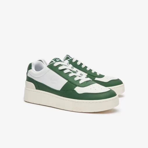 Lacoste Sneakers>Herren-Sneakers Aceclip Premium Aus Kontrast-Leder Grn/Wht 1R7