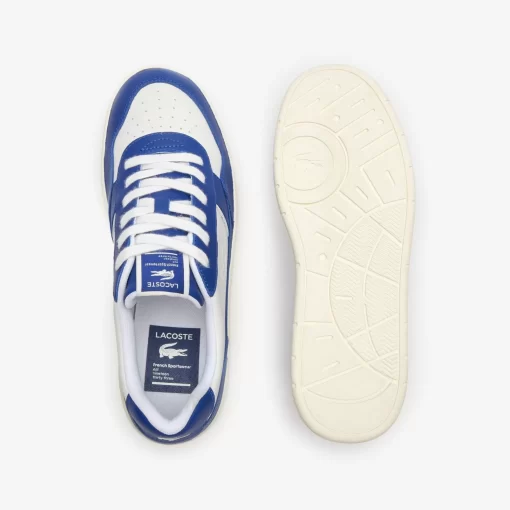 Lacoste Sneakers>Herren-Sneakers Aceclip Premium Aus Kontrast-Leder Blu/Wht 221