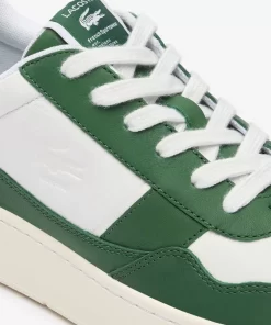 Lacoste Sneakers>Herren-Sneakers Aceclip Premium Aus Kontrast-Leder Grn/Wht 1R7