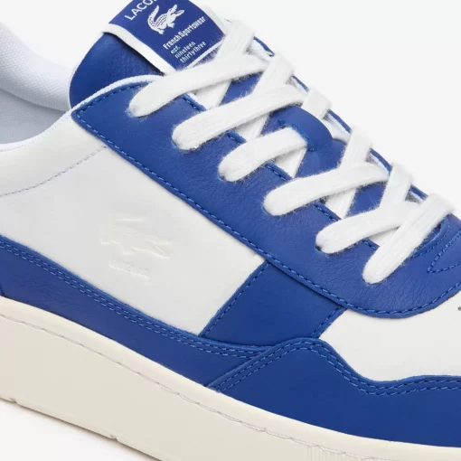 Lacoste Sneakers>Herren-Sneakers Aceclip Premium Aus Kontrast-Leder Blu/Wht 221