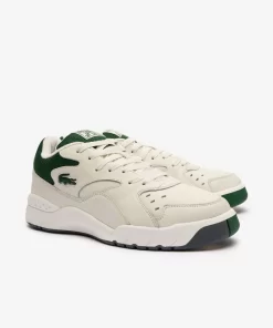 Lacoste Sneakers>Herren-Sneakers Aceline 96 Aus Leder Off Wht/Dk Grn 1Y5