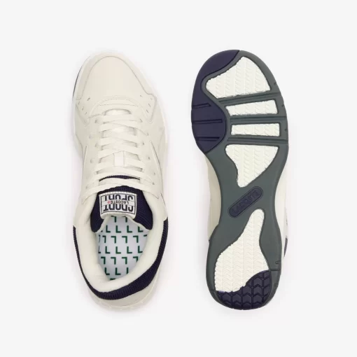 Lacoste Sneakers>Herren-Sneakers Aceline 96 Aus Leder Off White/Navy Wn1