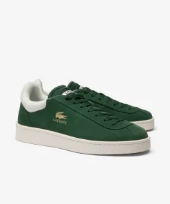 Lacoste Sneakers>Herren-Sneakers Baseshot Aus Premium-Leder Dk Grn/Off Wht 1X3