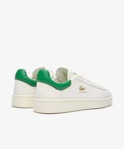 Lacoste Sneakers>Herren-Sneakers Baseshot Aus Premium-Leder White/Green 082