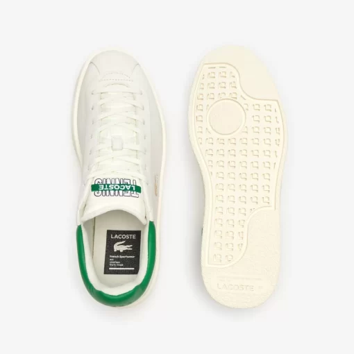 Lacoste Sneakers>Herren-Sneakers Baseshot Aus Premium-Leder White/Green 082