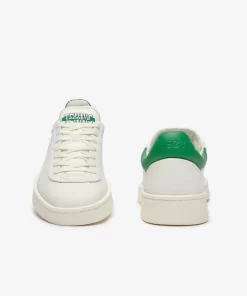 Lacoste Sneakers>Herren-Sneakers Baseshot Aus Premium-Leder White/Green 082