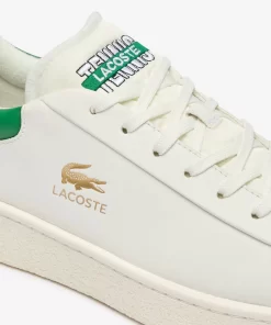 Lacoste Sneakers>Herren-Sneakers Baseshot Aus Premium-Leder White/Green 082