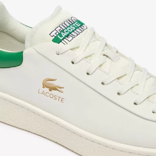 Lacoste Sneakers>Herren-Sneakers Baseshot Aus Premium-Leder White/Green 082