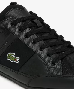 Lacoste Sneakers>Herren-Sneakers Chaymon Bl Aus Leder Und Synthetik Black / Black 02H