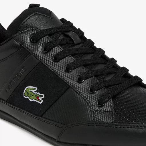 Lacoste Sneakers>Herren-Sneakers Chaymon Bl Aus Leder Und Synthetik Black / Black 02H