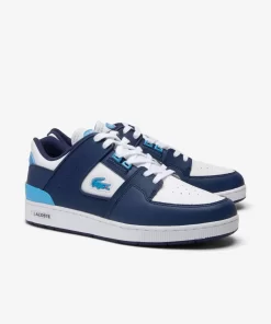 Lacoste Sneakers>Herren-Sneakers Court Cage Aus Leder Marineblau Weis 092