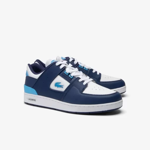 Lacoste Sneakers>Herren-Sneakers Court Cage Aus Leder Marineblau Weis 092