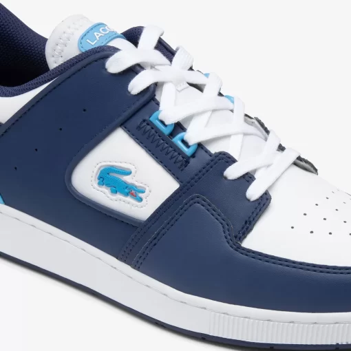 Lacoste Sneakers>Herren-Sneakers Court Cage Aus Leder Marineblau Weis 092