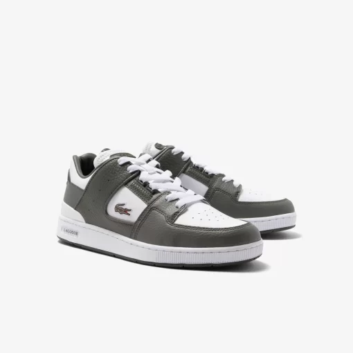 Lacoste Sneakers>Herren-Sneakers Court Cage Aus Leder Mit Ose Wht/Khk 2H4