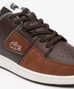 Lacoste Sneakers>Herren-Sneakers Court Cage Aus Verschiedenen Materialien Dk Brw/Blk 257