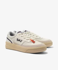 Lacoste Sneakers>Herren-Sneakers G80 Aus Leder, Veloursleder Und Neopren Off White/Navy Wn1