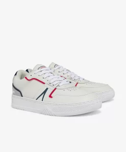 Lacoste Sneakers>Herren-Sneakers L001 Aus Leder Wht/Nvy/Red 407