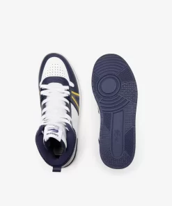 Lacoste Sneakers>Herren-Sneakers L001 Mid Aus Leder White / Navy 042