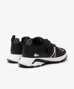 Lacoste Sneakers>Herren-Sneakers L003 Aus Textil Mit Aufdruck Black White 312