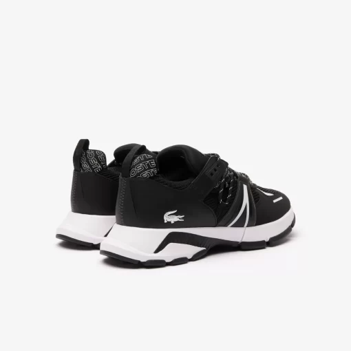 Lacoste Sneakers>Herren-Sneakers L003 Aus Textil Mit Aufdruck Black White 312