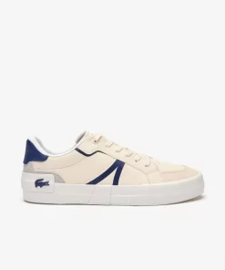 Lacoste Sneakers>Herren-Sneakers L004 Aus Leder Off White/Navy Wn1