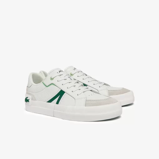 Lacoste Sneakers>Herren-Sneakers L004 Aus Leder White/Green 082