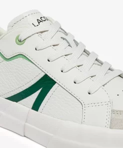 Lacoste Sneakers>Herren-Sneakers L004 Aus Leder White/Green 082