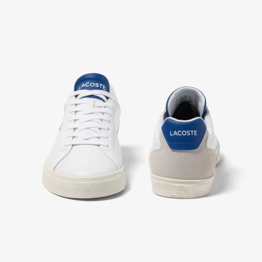 Lacoste Sneakers>Herren-Sneakers Lerond Pro Aus Leder Mit Fersen-Pop Wht/Dk Blue X96