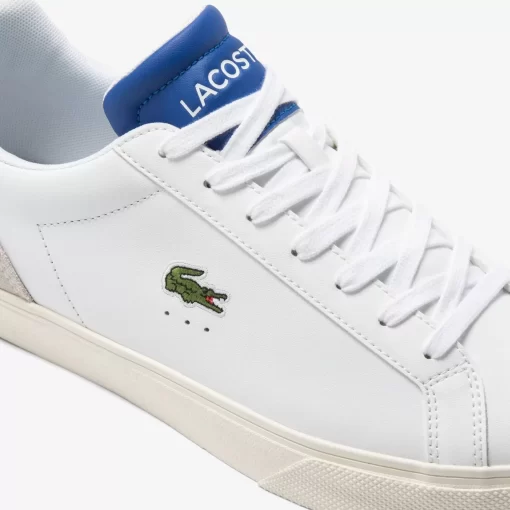 Lacoste Sneakers>Herren-Sneakers Lerond Pro Aus Leder Mit Fersen-Pop Wht/Dk Blue X96