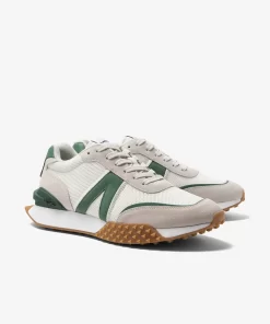 Lacoste Sneakers>Herren-Sneakers L-Spin Deluxe Aus Leder White/Green 082