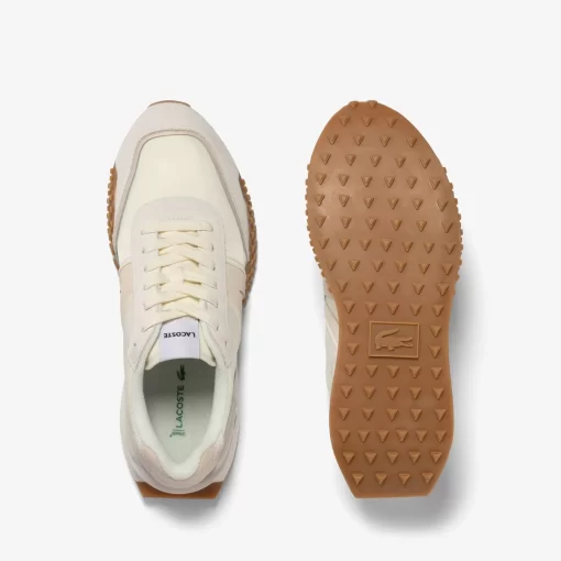 Lacoste Sneakers>Herren-Sneakers L-Spin Deluxe Aus Leder Off Wht/Nat Wn8