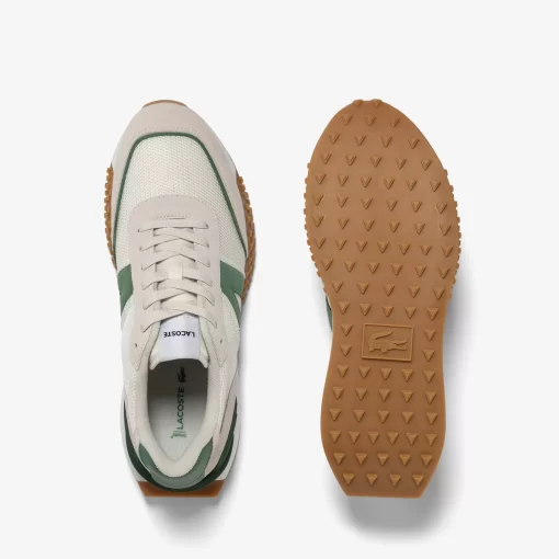 Lacoste Sneakers>Herren-Sneakers L-Spin Deluxe Aus Leder White/Green 082