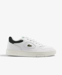 Lacoste Sneakers>Herren-Sneakers Lineset Aus Leder White/Dark Green 1R5