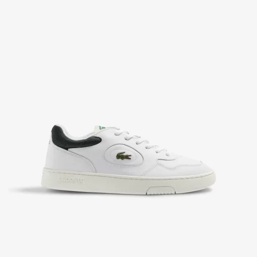 Lacoste Sneakers>Herren-Sneakers Lineset Aus Leder White/Dark Green 1R5