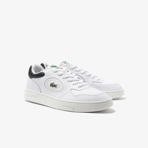 Lacoste Sneakers>Herren-Sneakers Lineset Aus Leder White/Dark Green 1R5