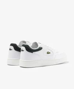 Lacoste Sneakers>Herren-Sneakers Lineset Aus Leder White/Dark Green 1R5