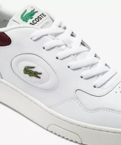 Lacoste Sneakers>Herren-Sneakers Lineset Aus Leder Wht/Burg 2G1