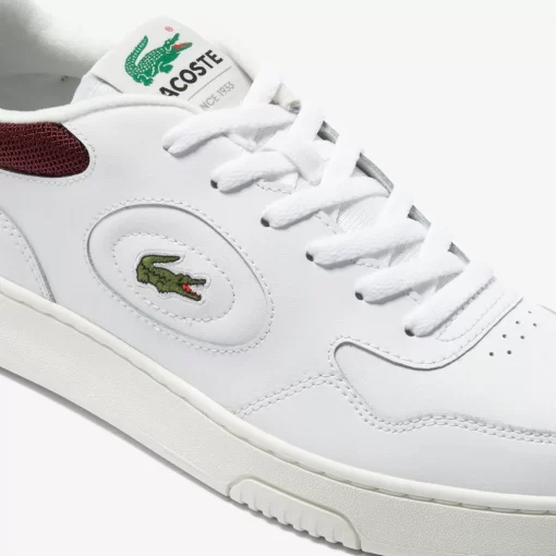 Lacoste Sneakers>Herren-Sneakers Lineset Aus Leder Wht/Burg 2G1