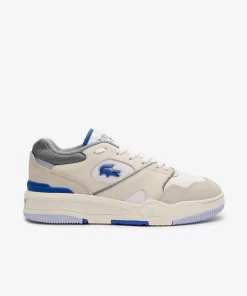 Lacoste Sneakers>Herren-Sneakers Lineshot Aus Leder Mit Logo White/Light Blue 1T3