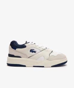 Lacoste Sneakers>Herren-Sneakers Lineshot Aus Leder Mit Logo White / Navy 042