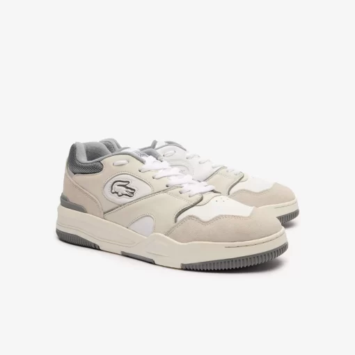 Lacoste Sneakers>Herren-Sneakers Lineshot Aus Leder Mit Logo White/Grey 081