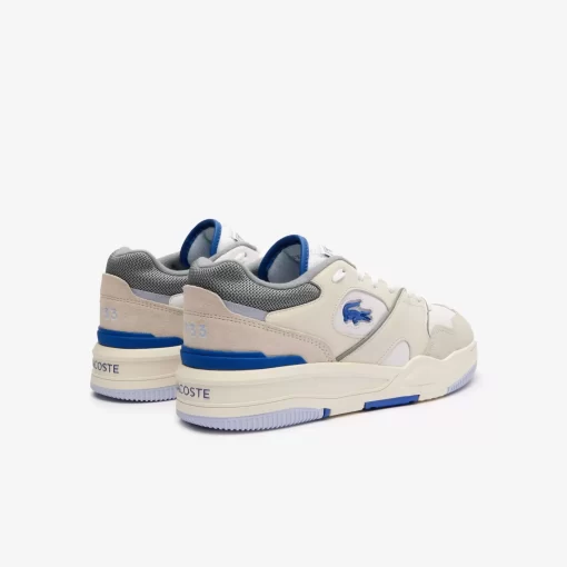 Lacoste Sneakers>Herren-Sneakers Lineshot Aus Leder Mit Logo White/Light Blue 1T3